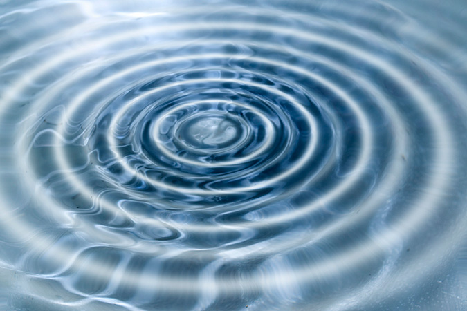 circular ripples in water