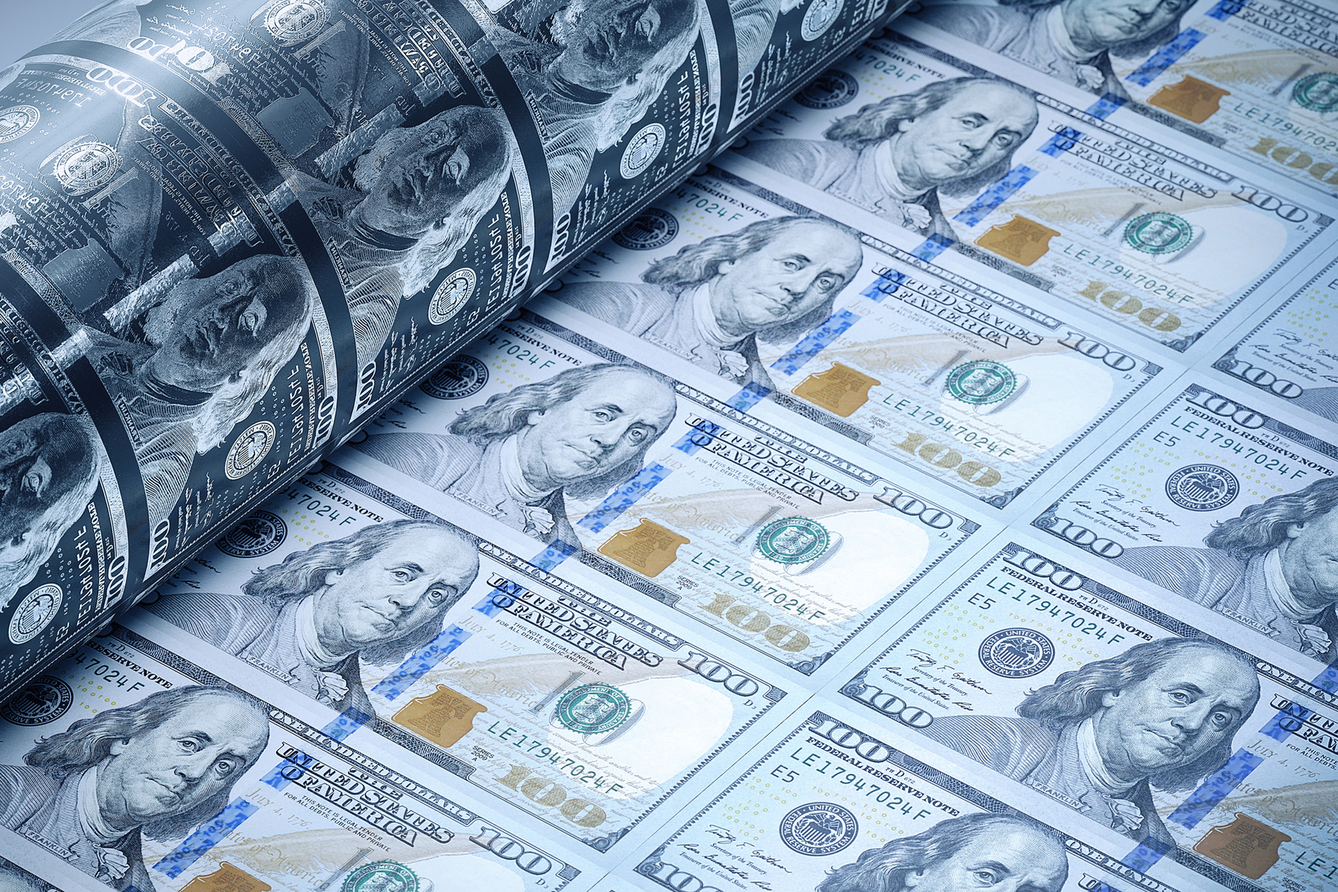 money being printed