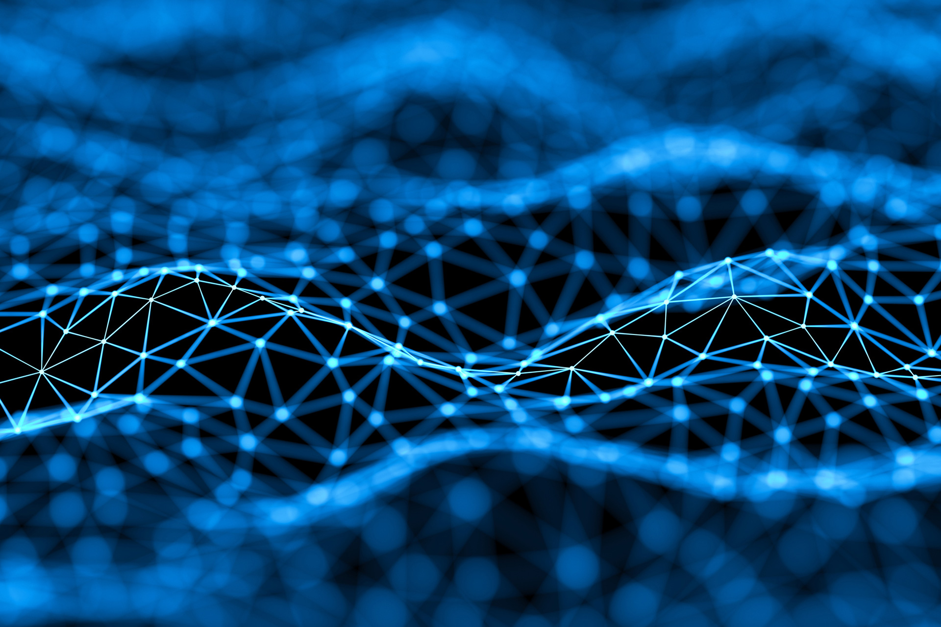 abstract tech looking blue network