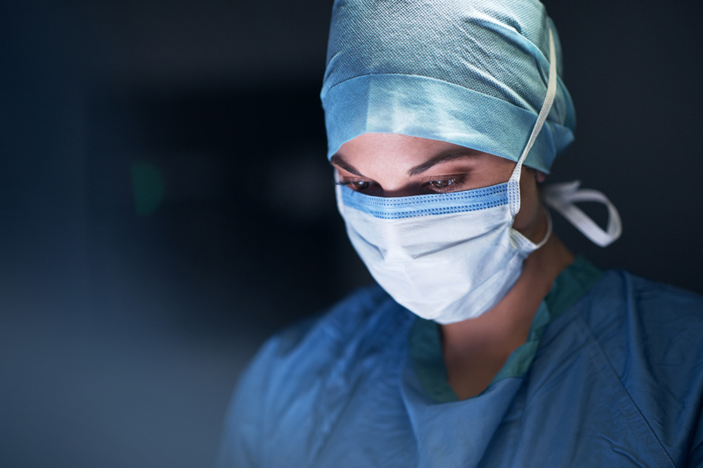 surgeon wearing a mask