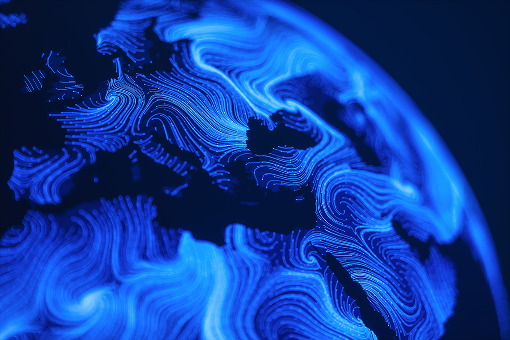 futuristic globe