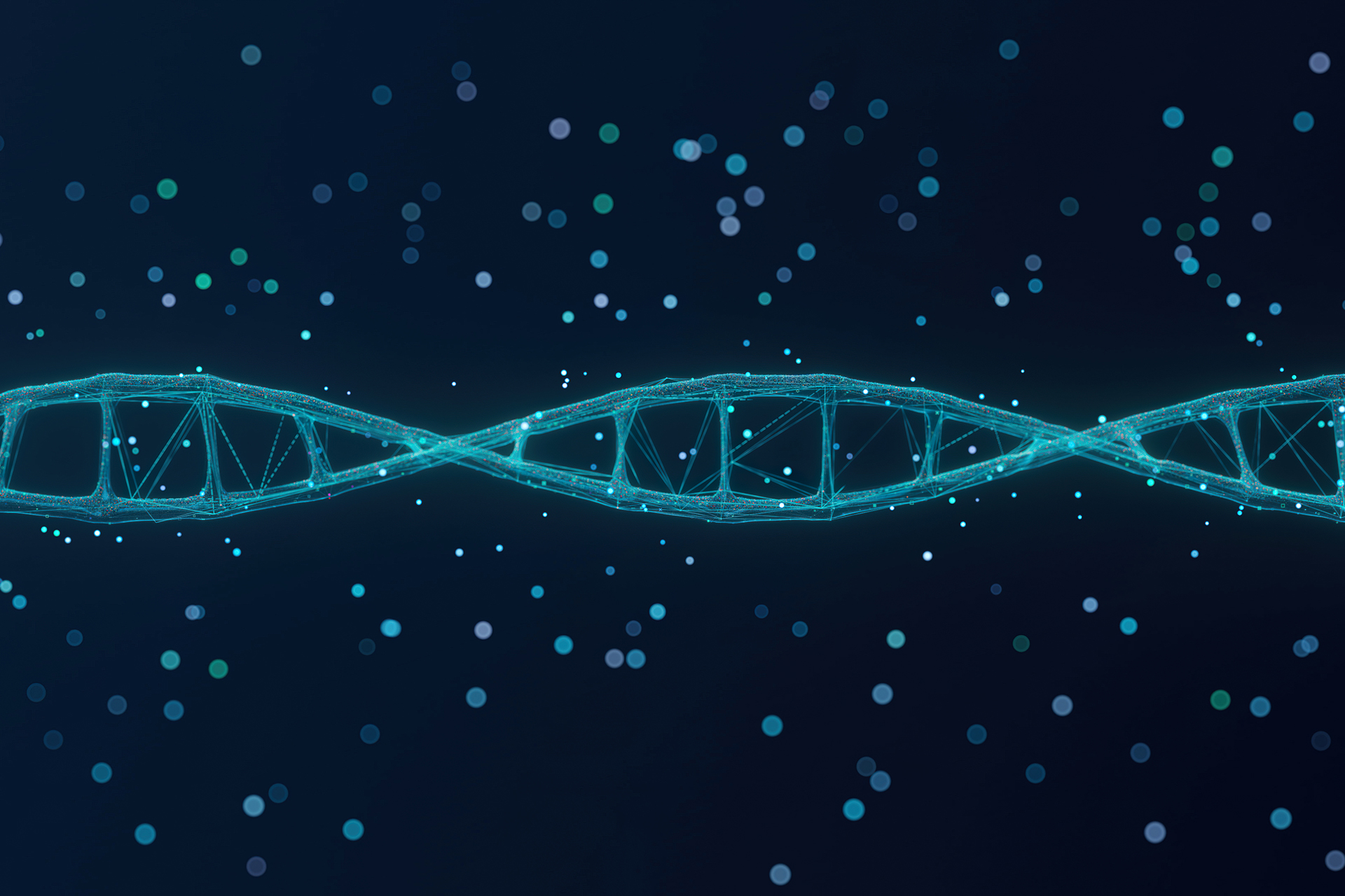 futuristic looking science DNA technology